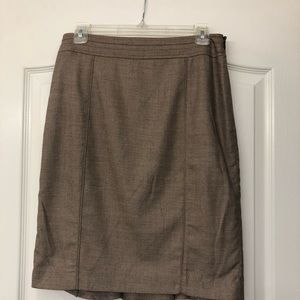White House Black Market tan pencil skirt